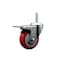 Service Caster 35 Inch Red Polyurethane Wheel Swivel 58 Inch Threaded Stem Caster Total Lock Brake SCC SCC-TSTTL20S3514-PPUB-RED-58212 - alternate 1